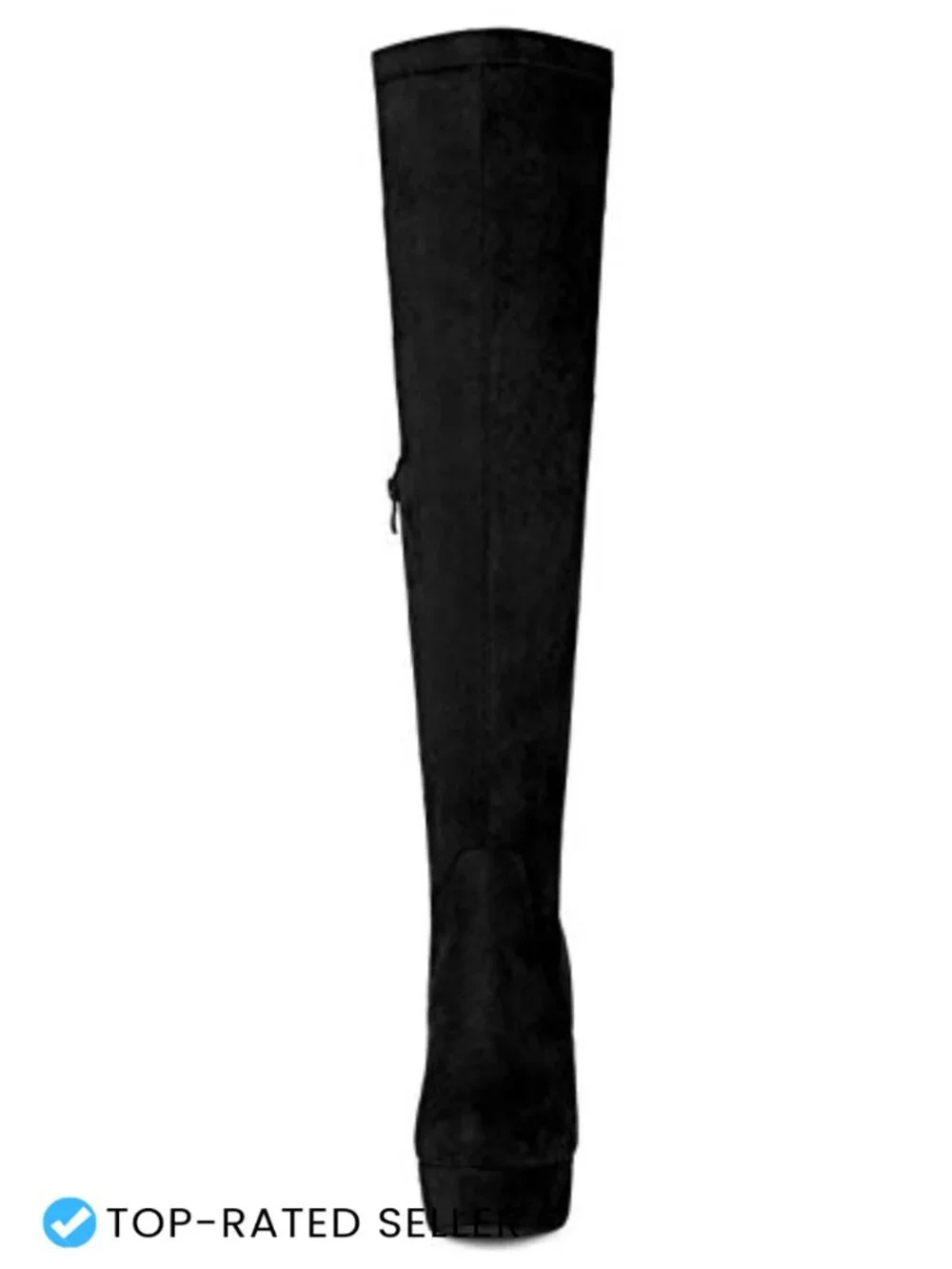 Faux Suede Over Knee High Platform Block Heel Boots Thigh High Winter